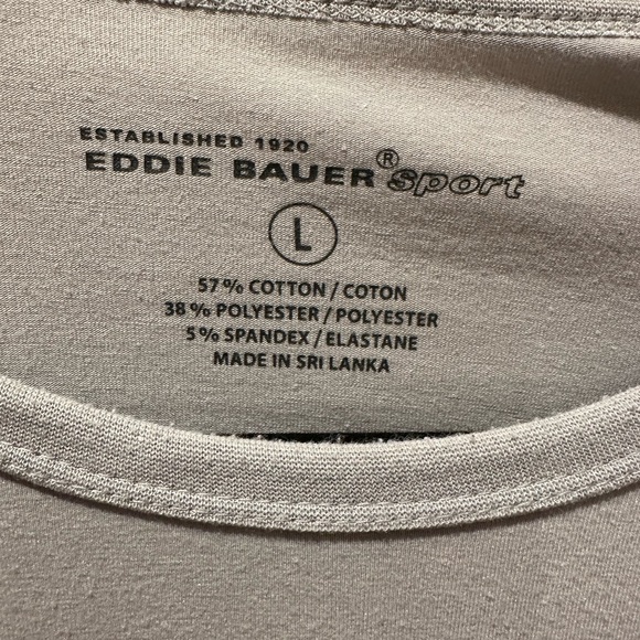 EDDIE BAUER SPORT MEN’S PERFORMANCE LONG SLEEVE CREWNECK GRAPHIC TEE.  LARGE. - Picture 3 of 5